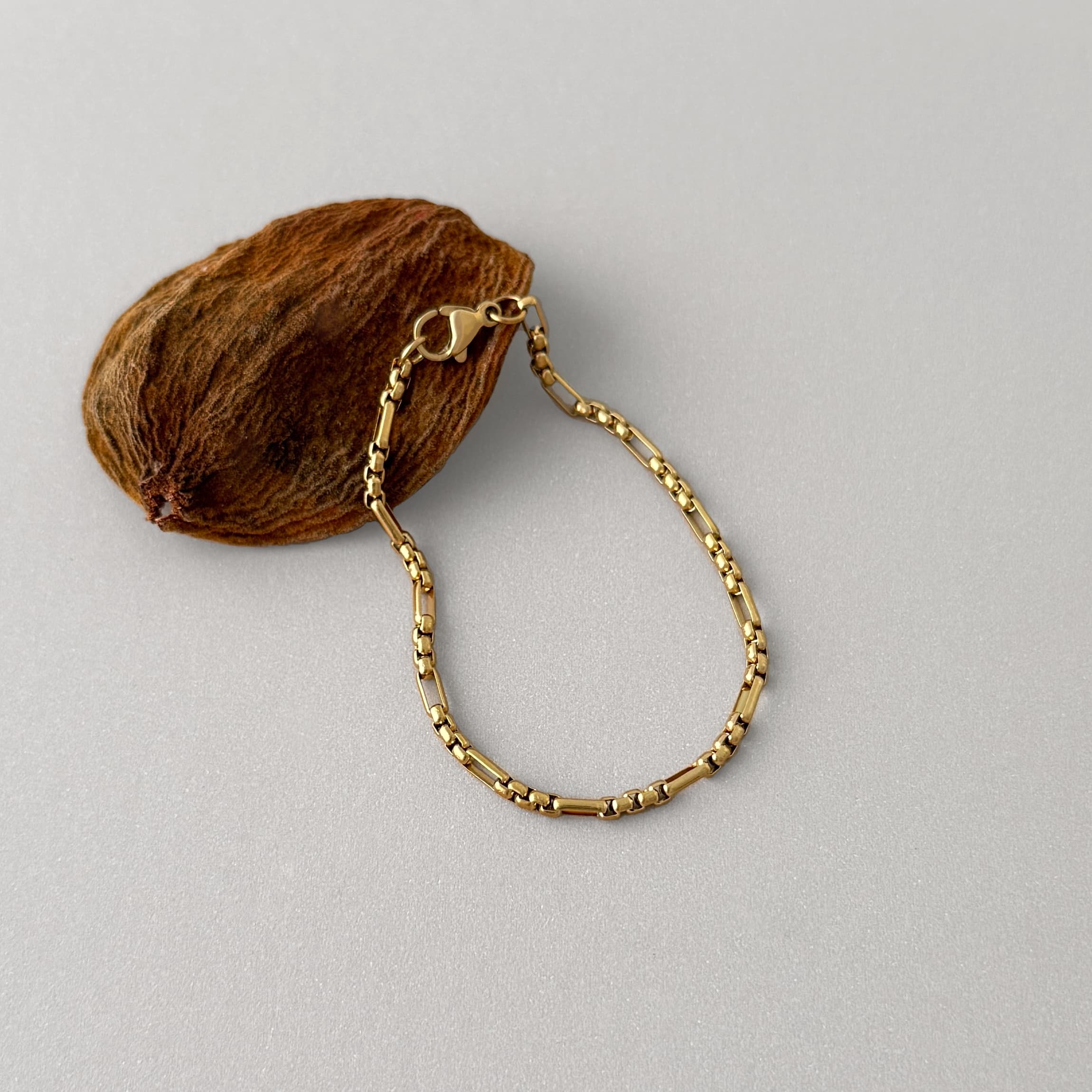Figaro Box Chain Bracelet