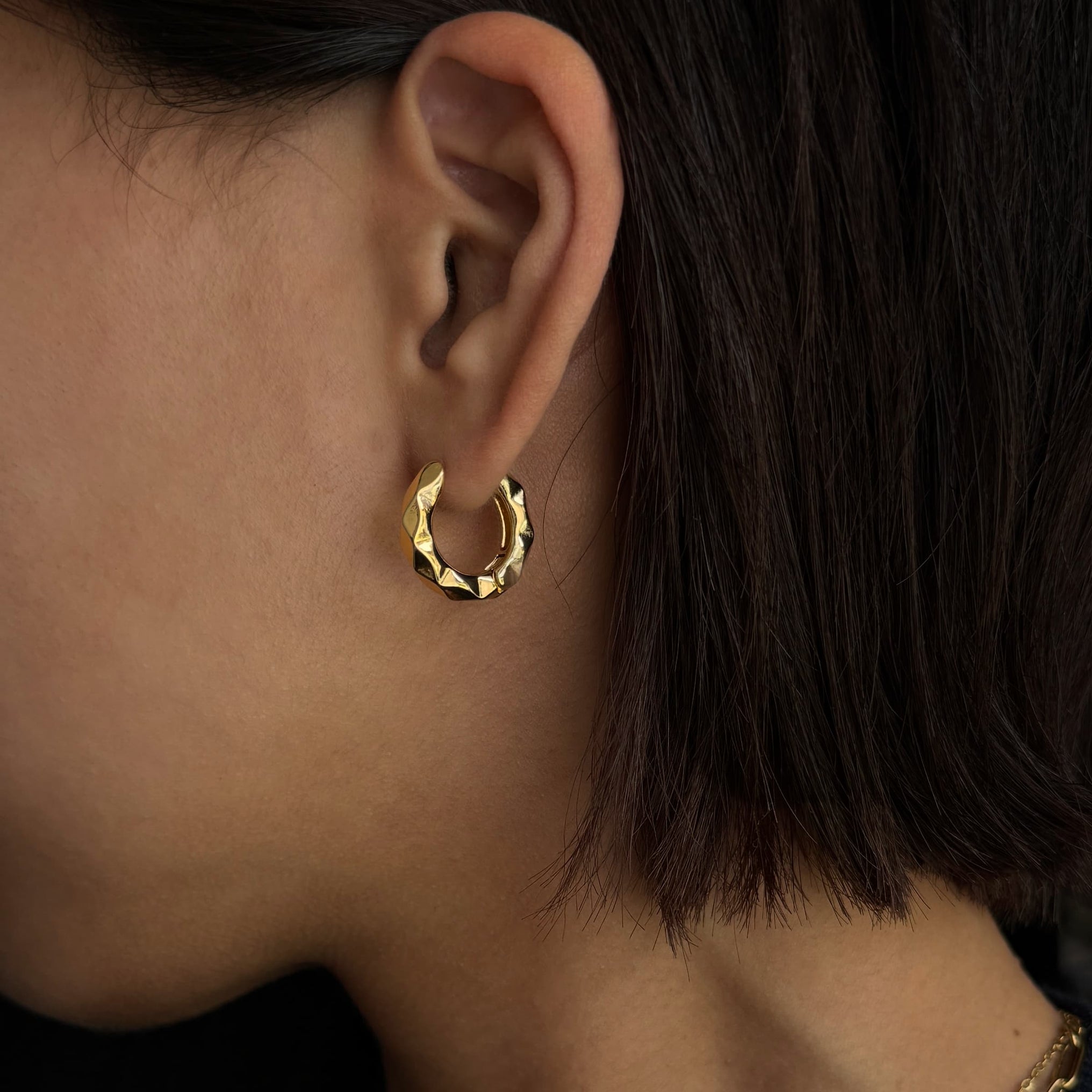 Crushed Form Hoops