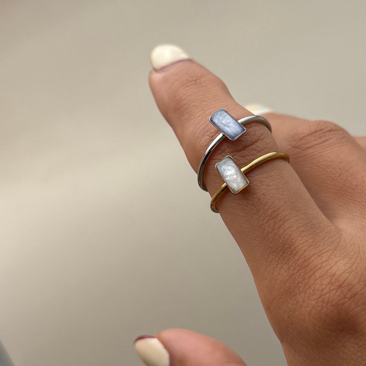 Baguette Adjustable Ring