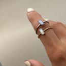 Baguette Adjustable Ring