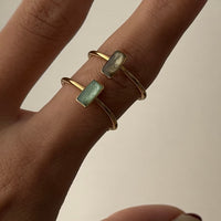 Baguette Adjustable Ring