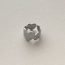Ripple Heart Ring