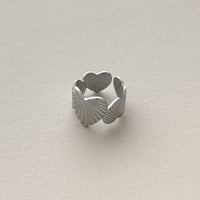 Ripple Heart Ring