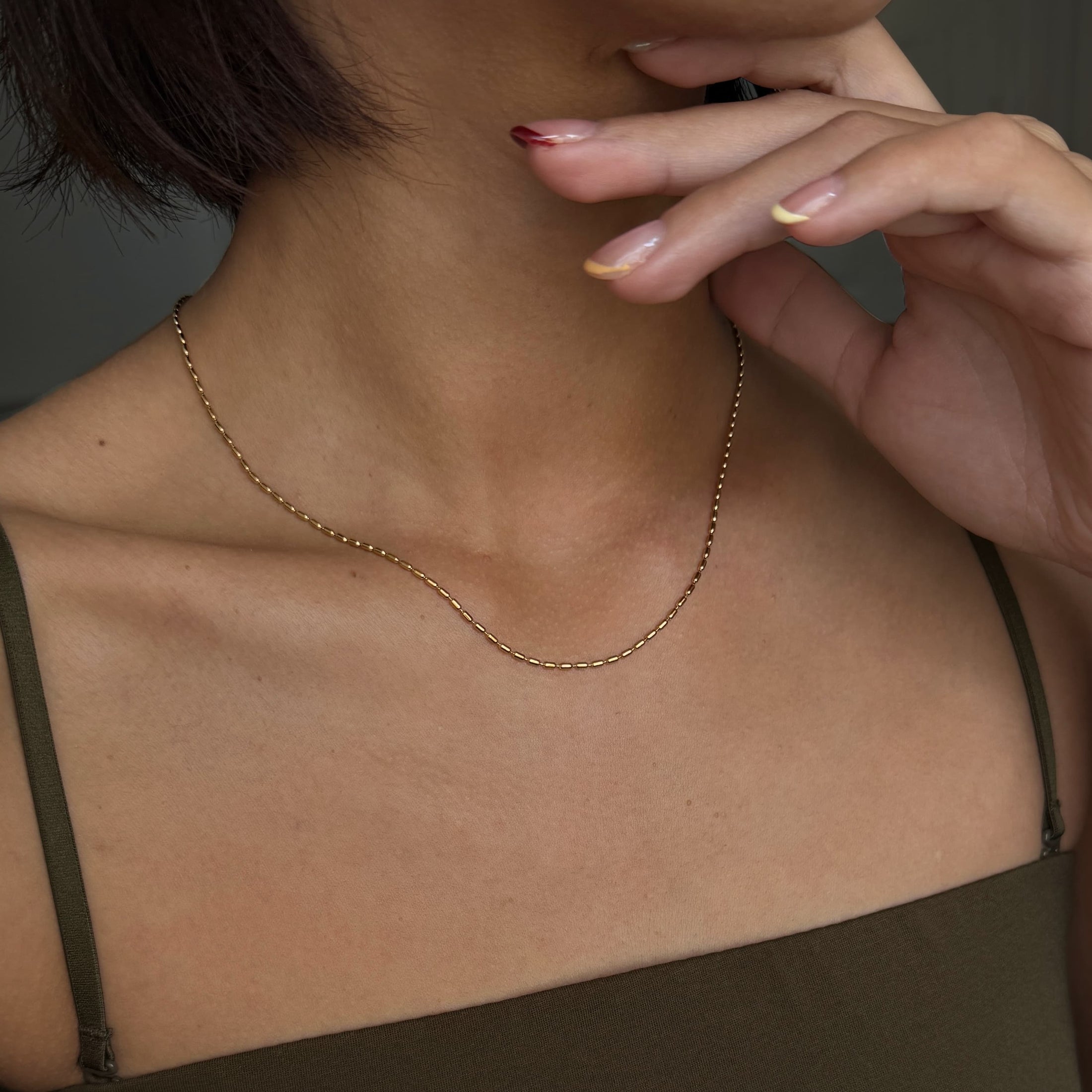 Pixel Bead Chain Necklace