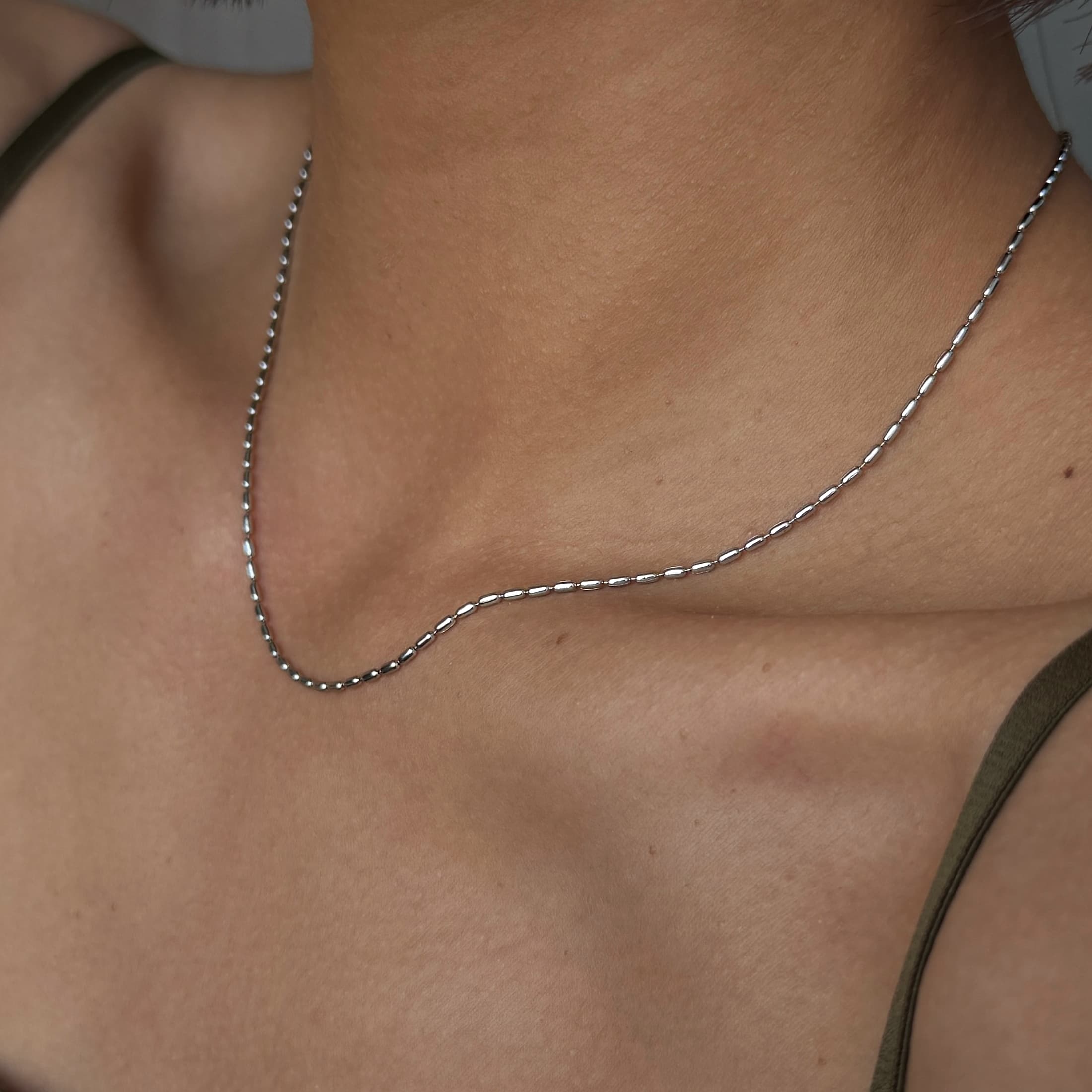 Pixel Bead Chain Necklace
