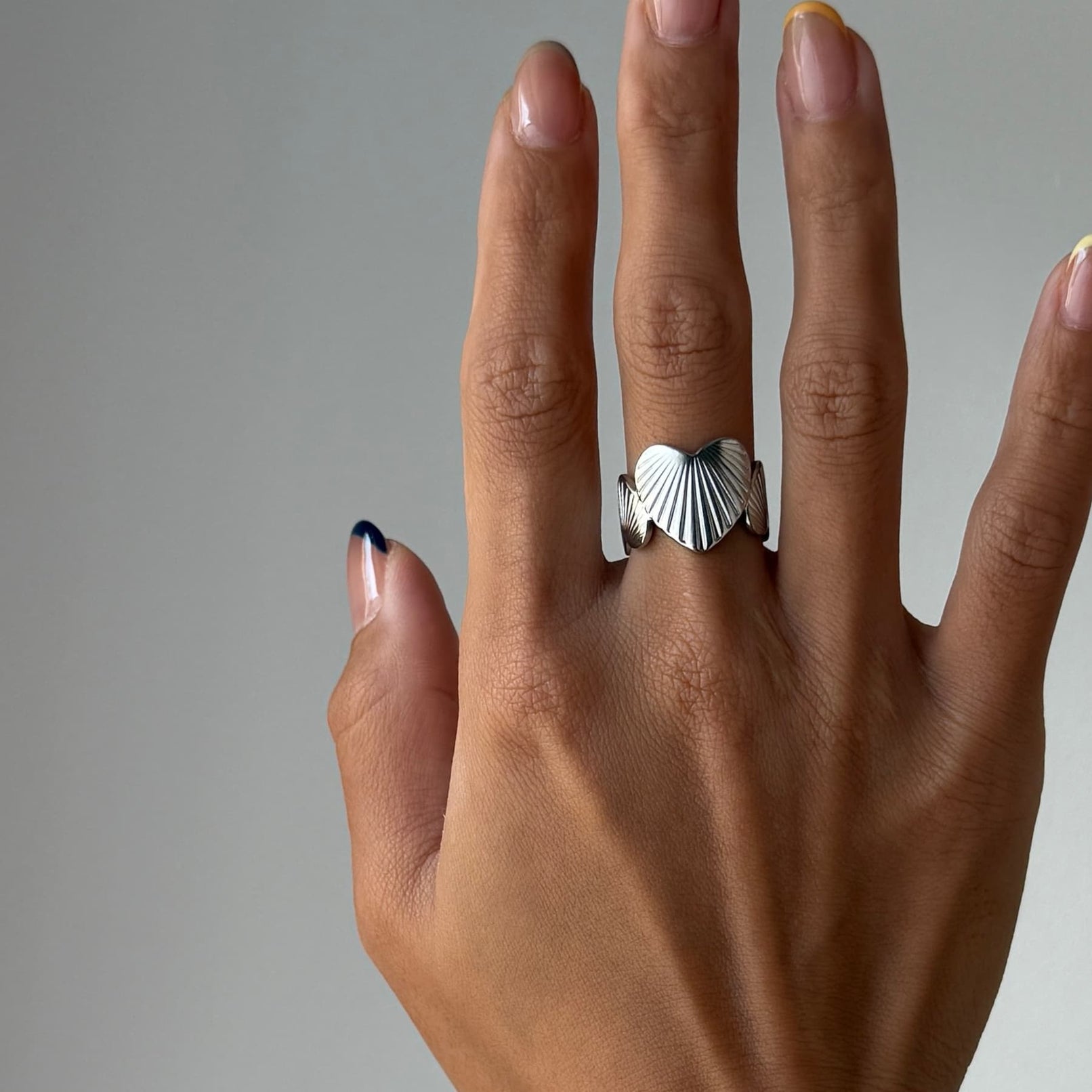 Ripple Heart Ring