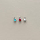 Teardrop Gem Charm