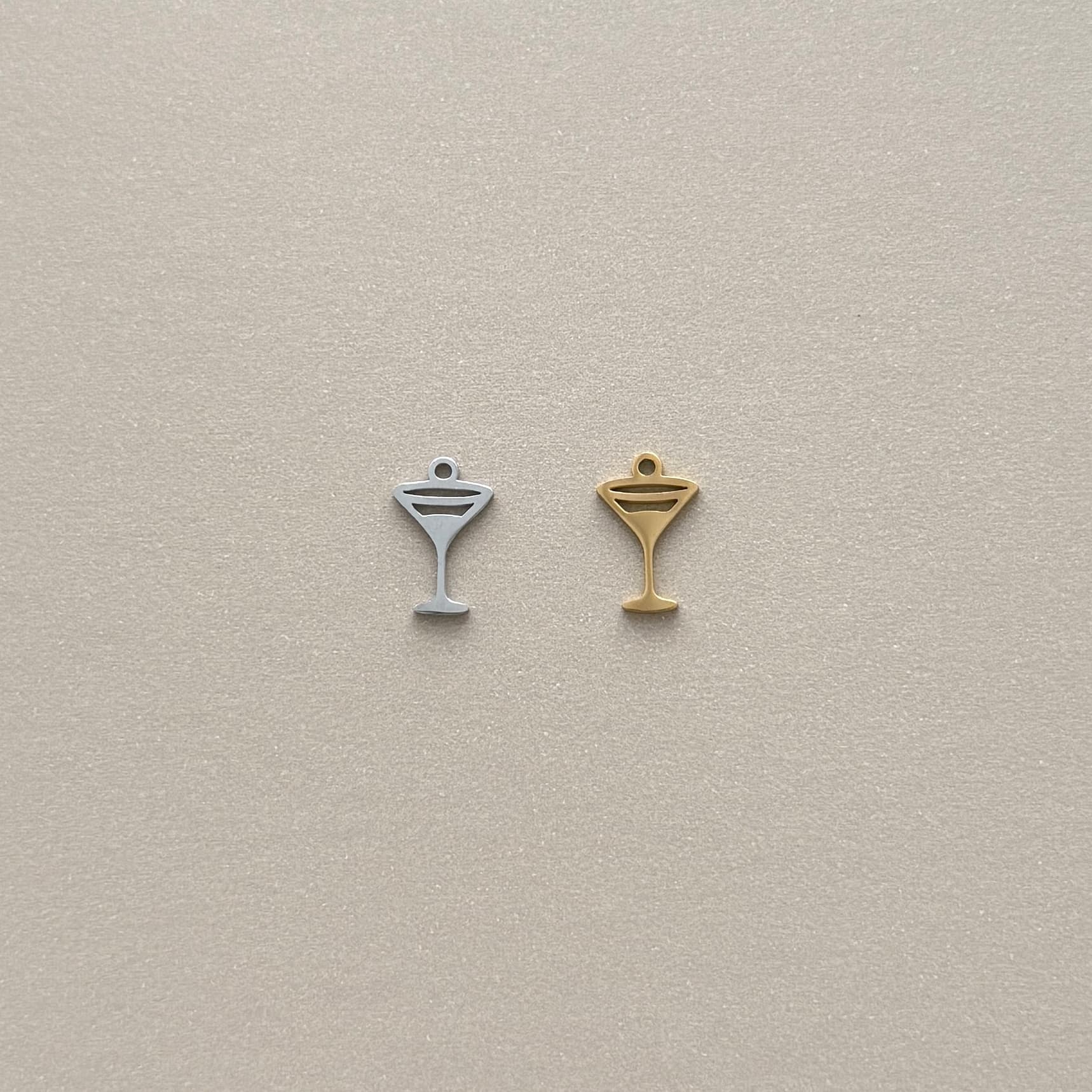 Martini Glass Charm