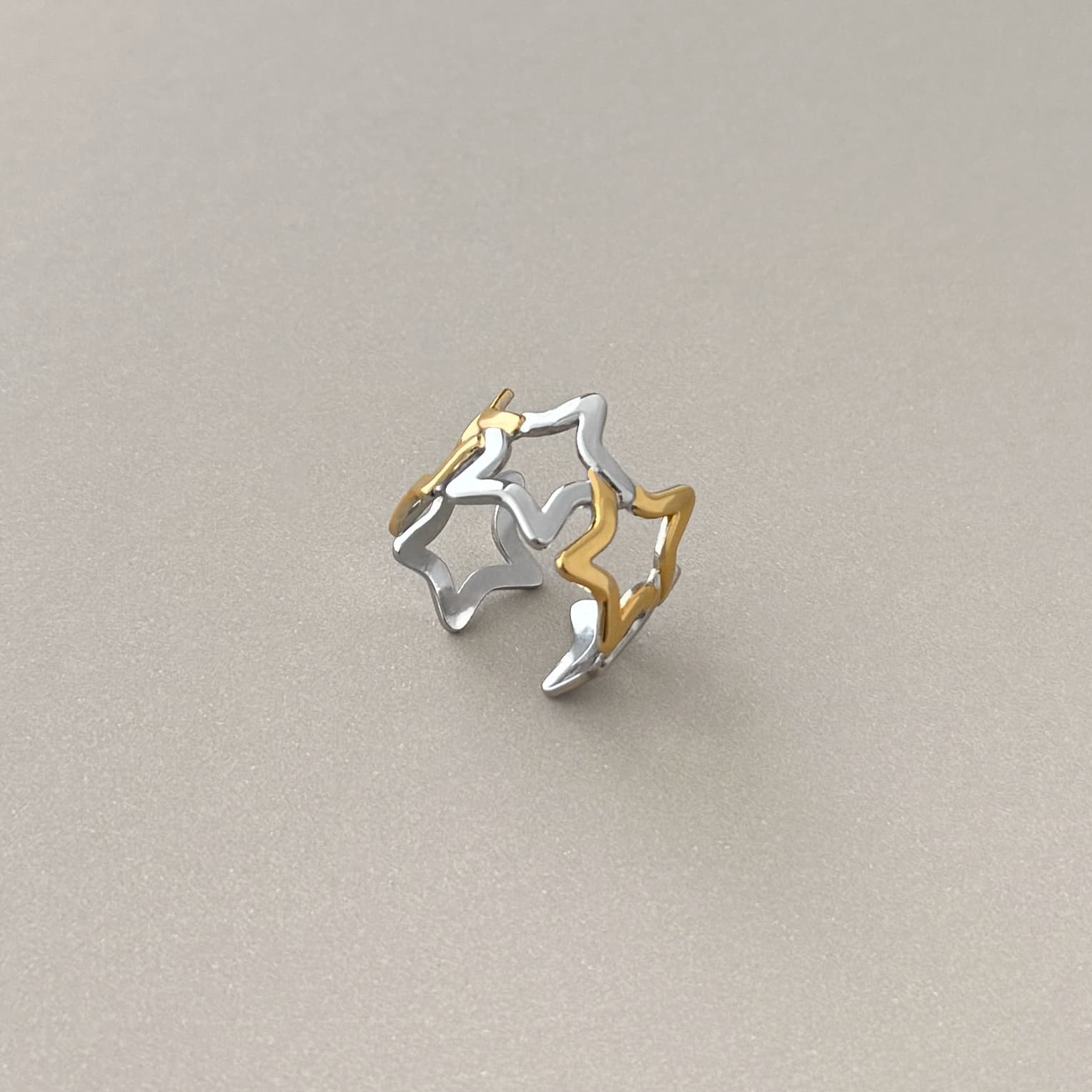 Duo Star Band Ring