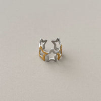Duo Star Band Ring