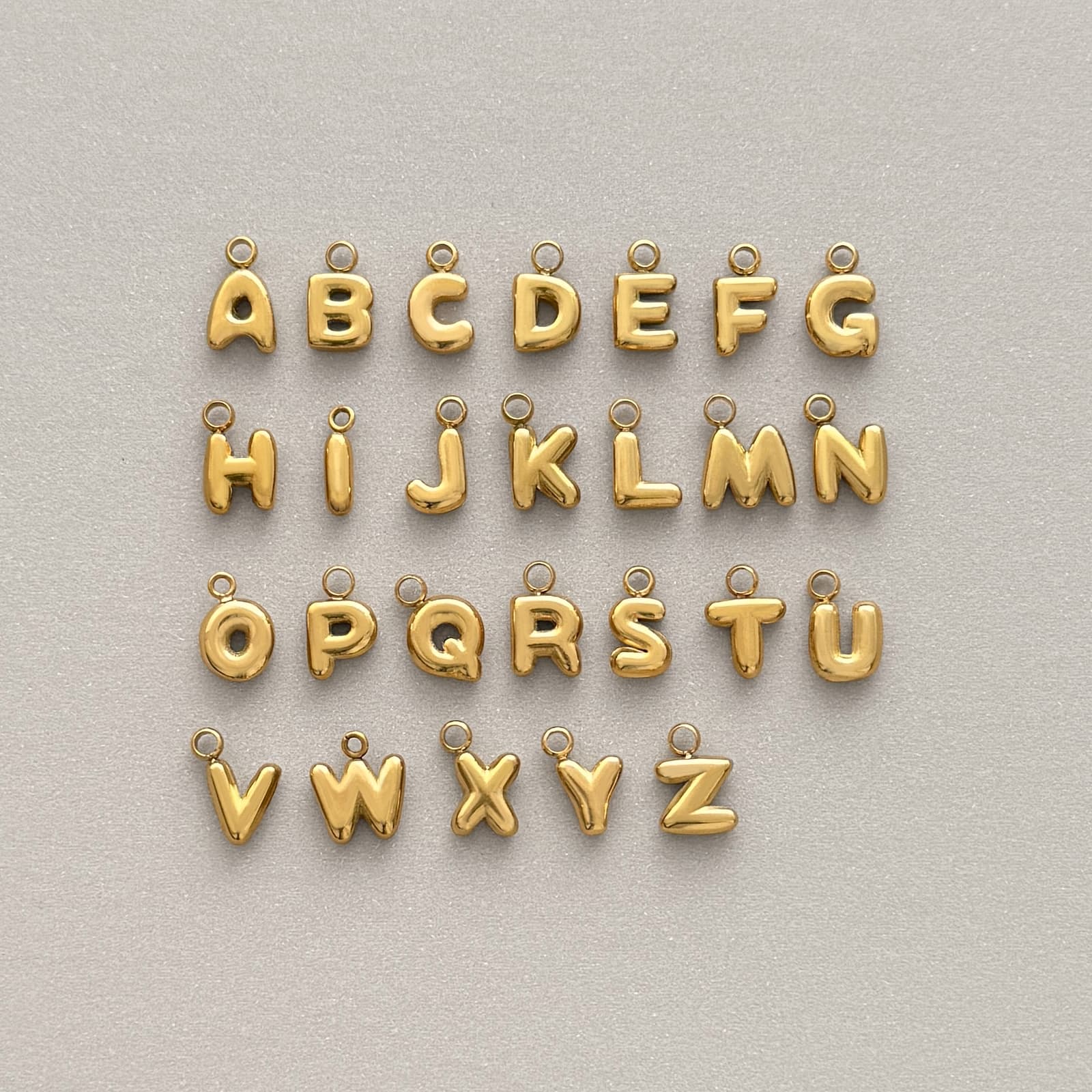 Bubble Letter Charm