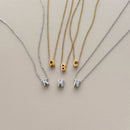 Bubble Initial Letter Necklace
