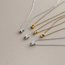 Bubble Initial Letter Necklace