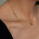 Bubble Initial Letter Necklace