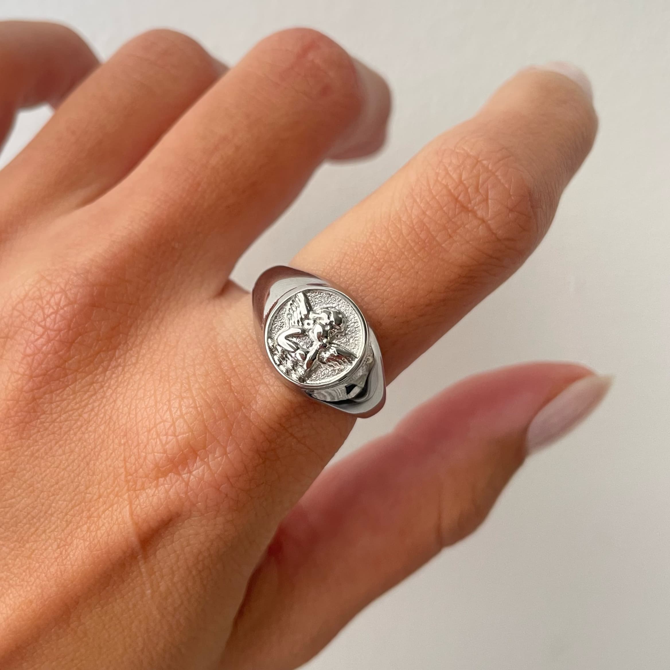 Angel Signet Ring