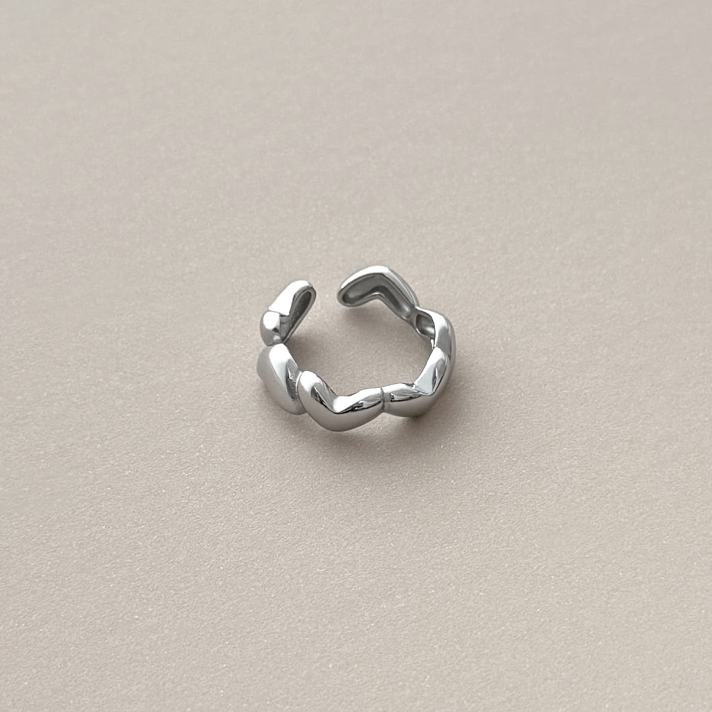 Linked Heart Ring