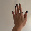 Linked Heart Ring