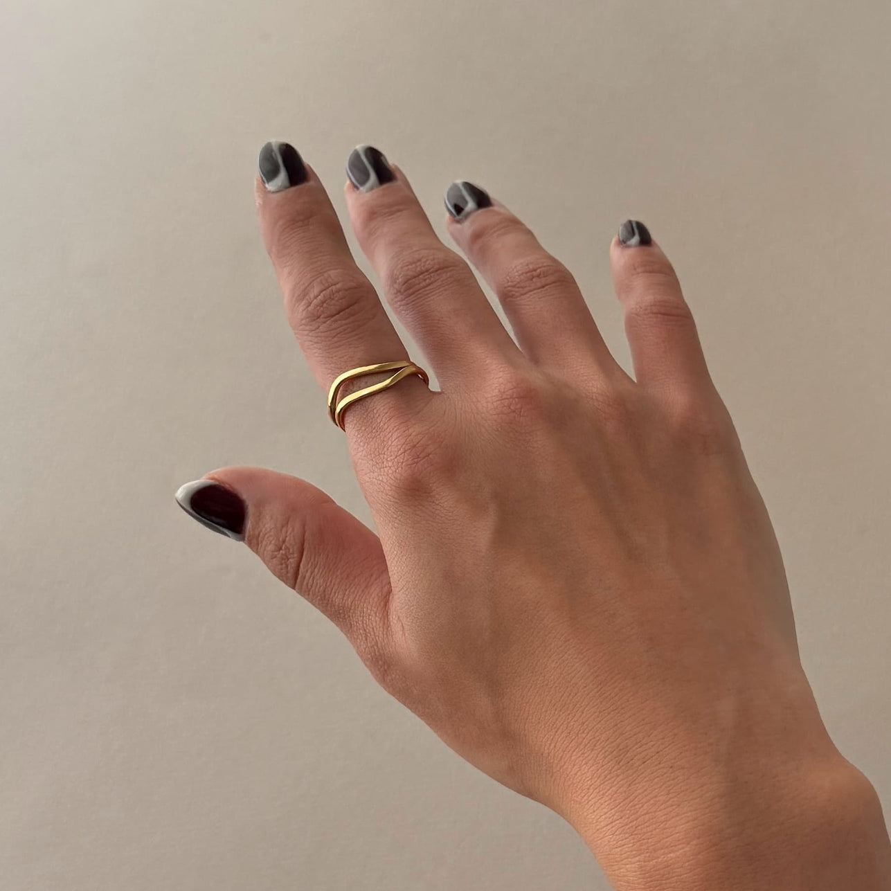 Twin Wave Ring
