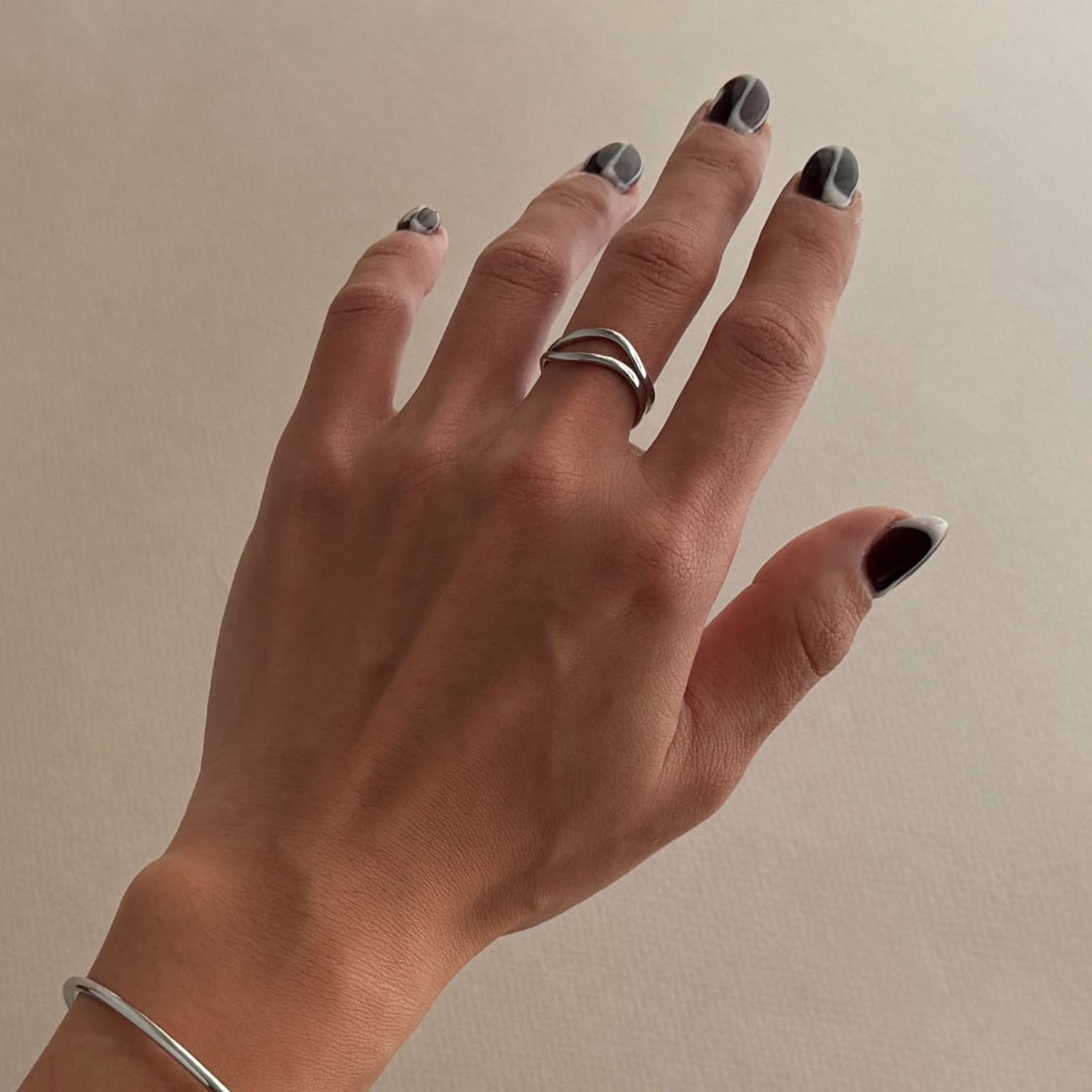 Twin Wave Ring
