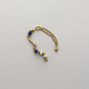 Lapis & Pearl Duo Bracelet