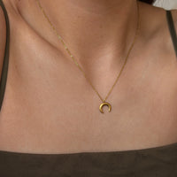 Horn Crescent Necklace