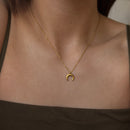Horn Crescent Necklace