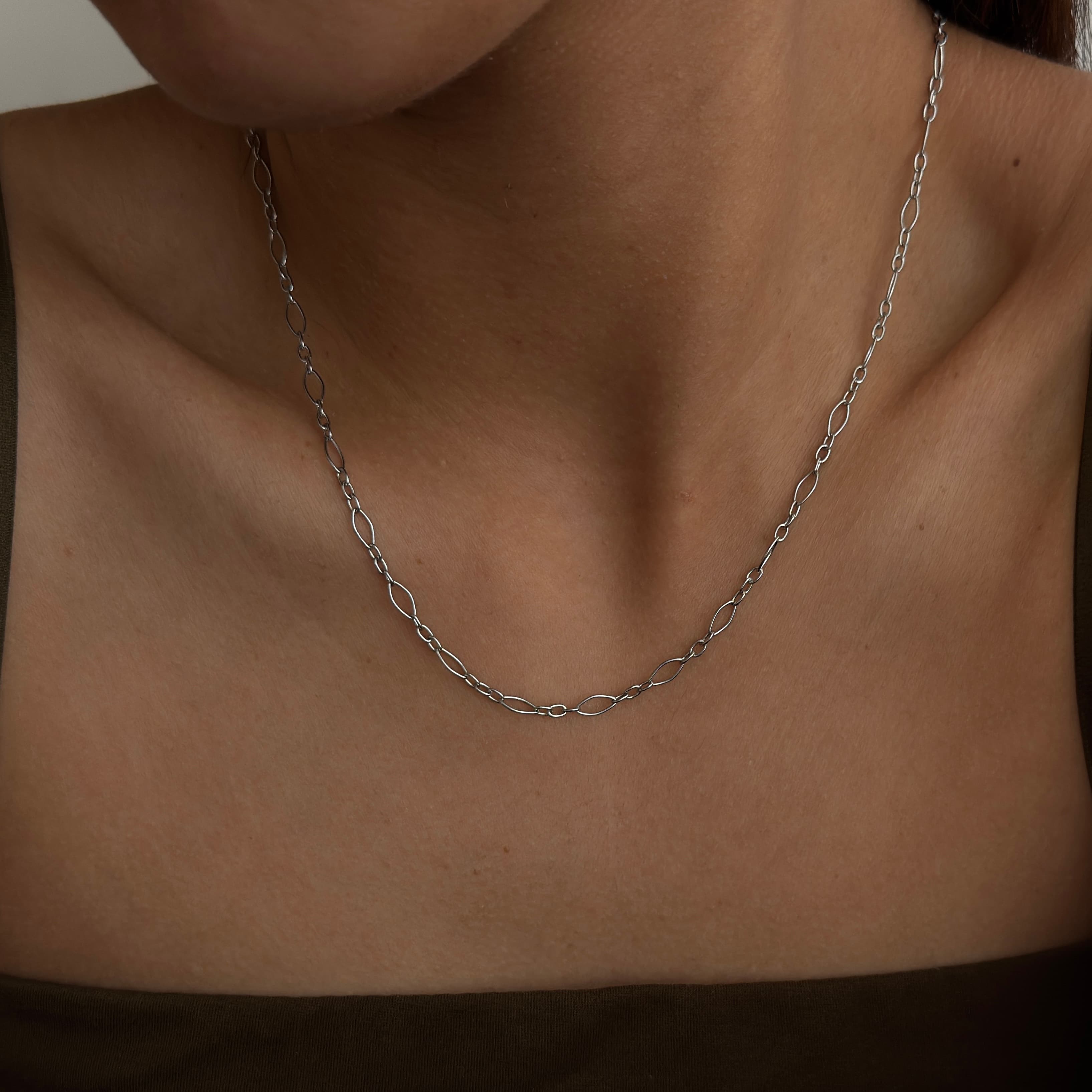 Oval Link Chain Necklace