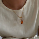 Amber Drop Charm