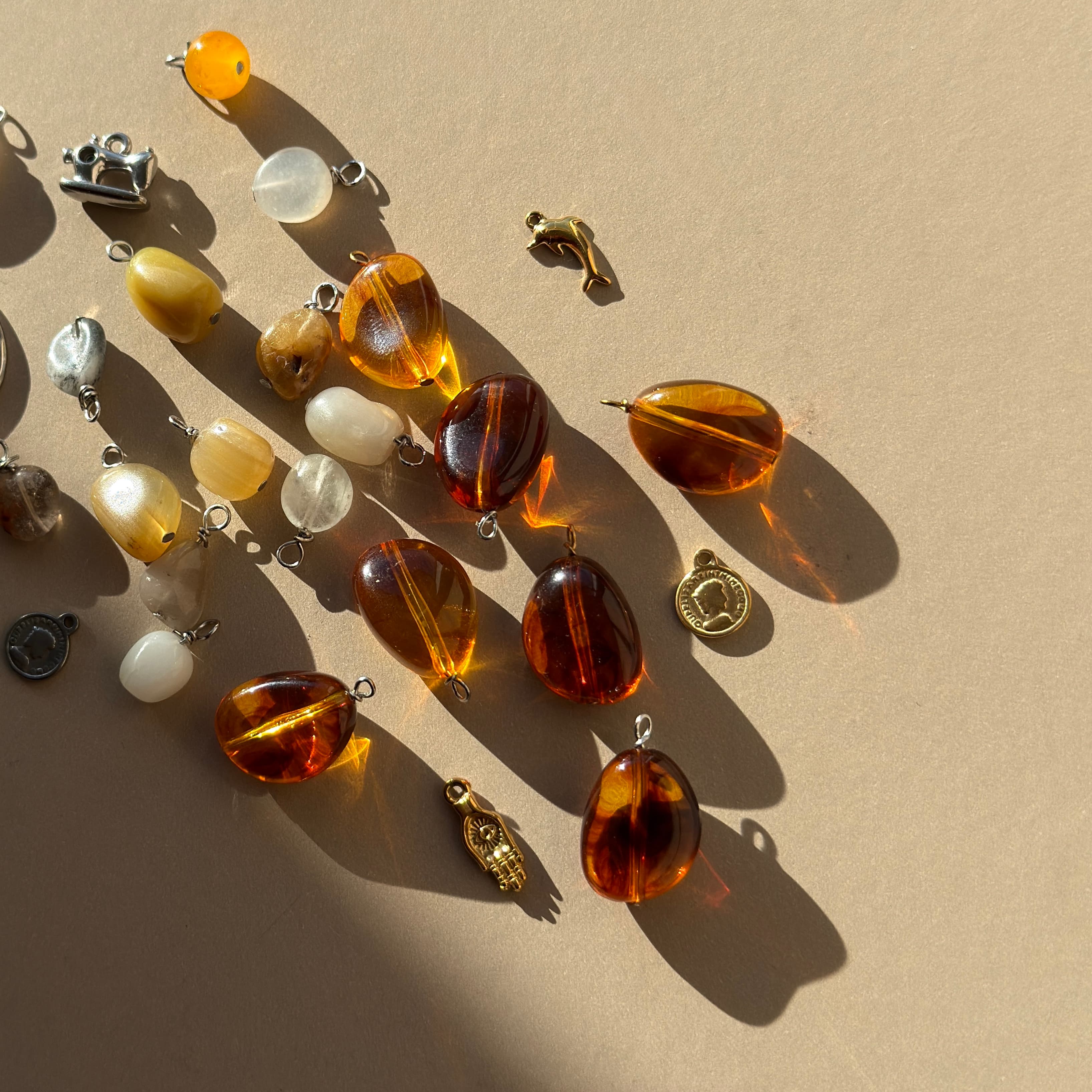 Amber Drop Charm