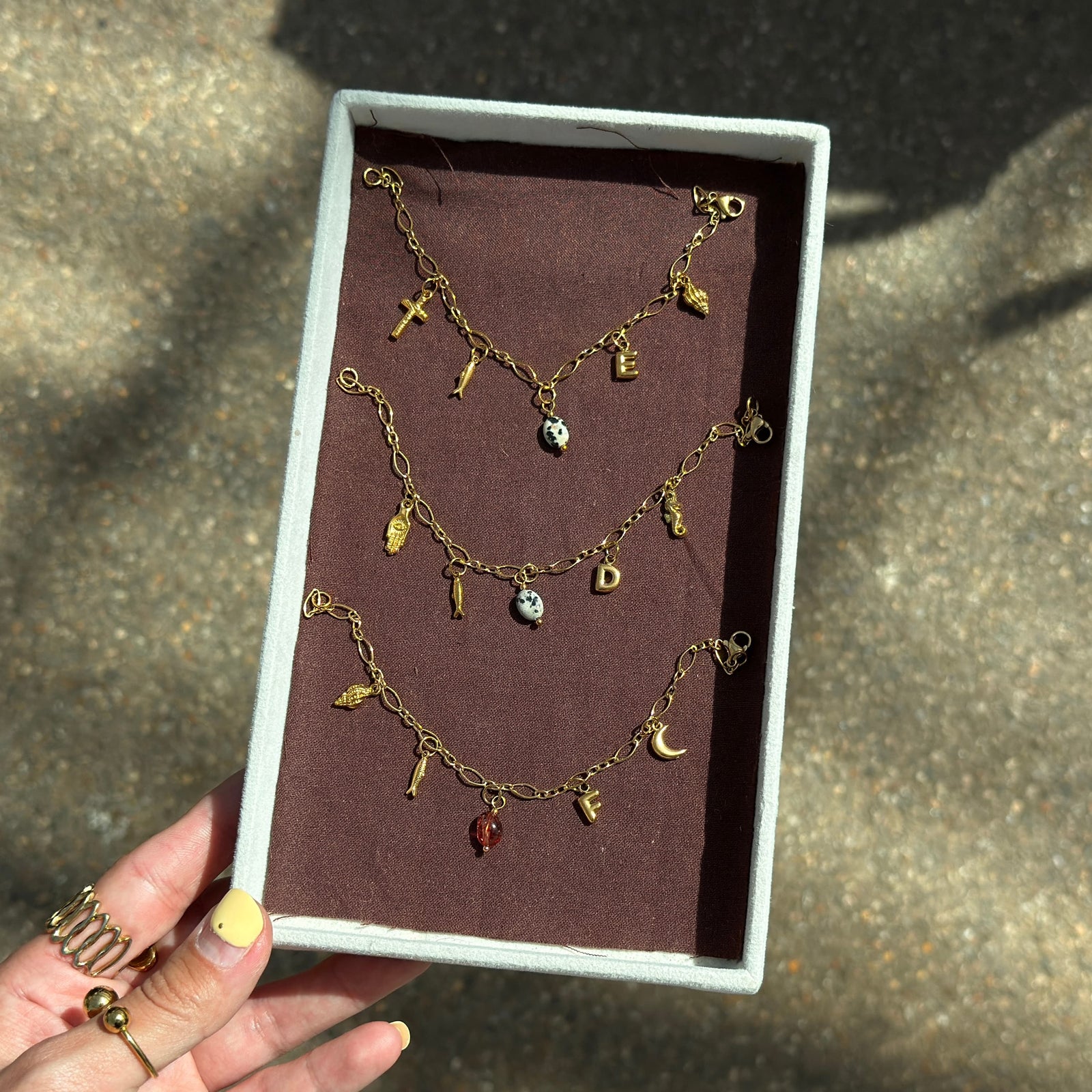 Bubble Letter Charm
