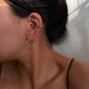 Slim Wide Hoops