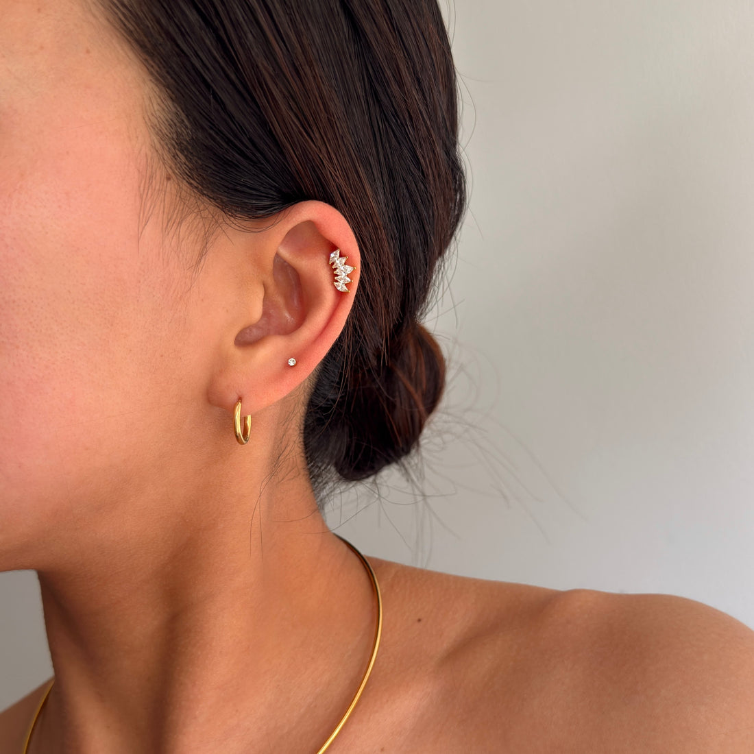 Crystal Dot Studs