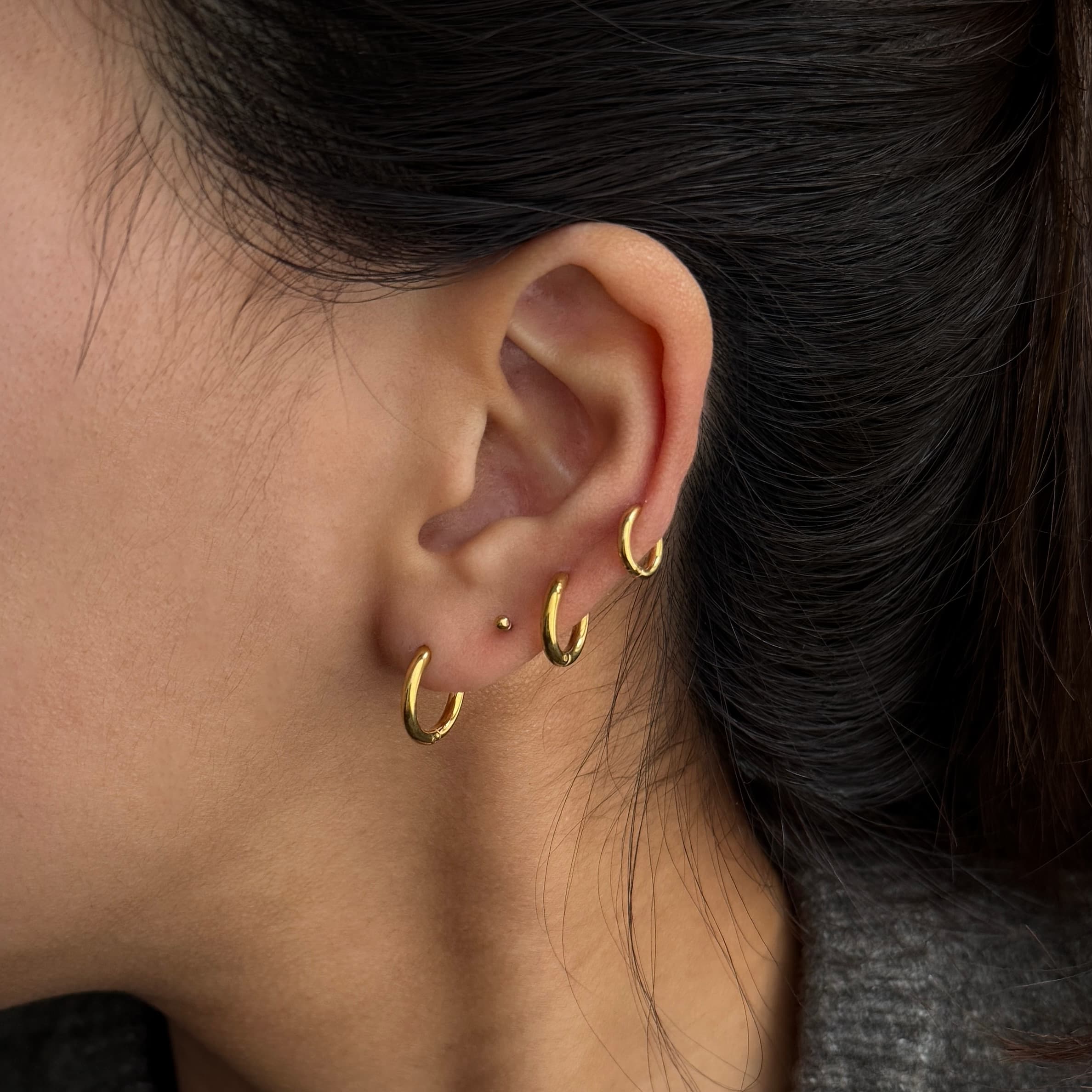 Gold Classic Hoops