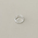 Wavy Lines Silver Ring