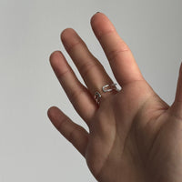 Wavy Lines Silver Ring