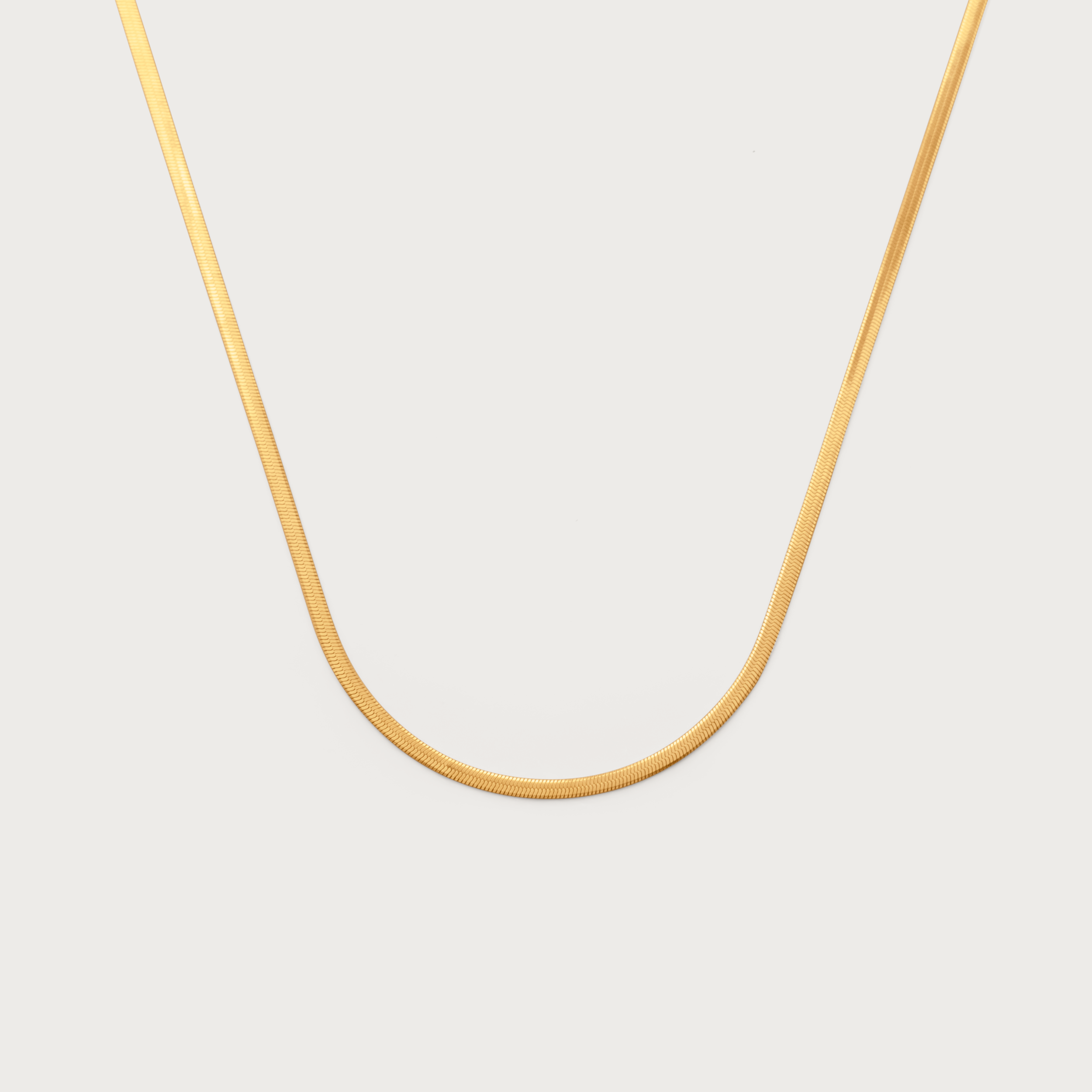 Flat Snake Chain Necklace