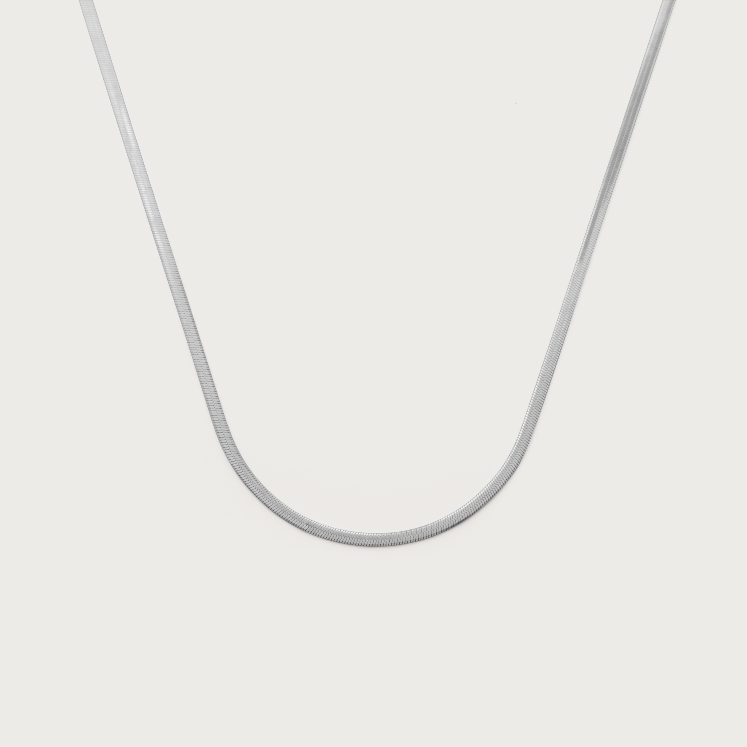 Flat Snake Chain Necklace