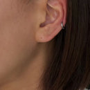 Waterproof Stainless Steel Hoops with Charms
