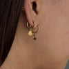 Waterproof Stainless Steel Hoops with Charms